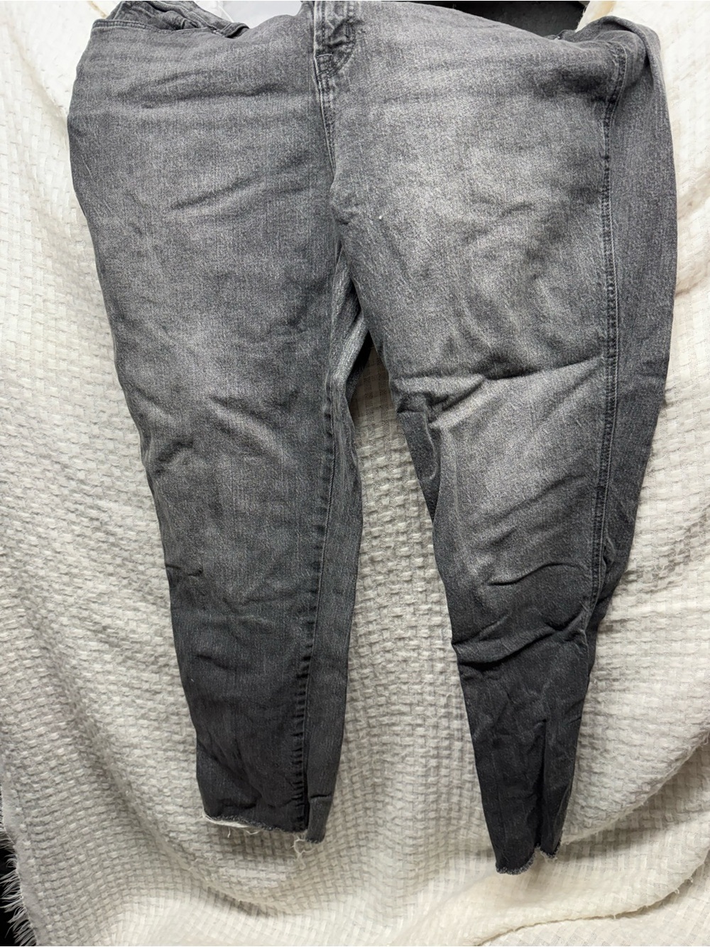 Women’s  Gray Denim Pants - Classic Straight Fit